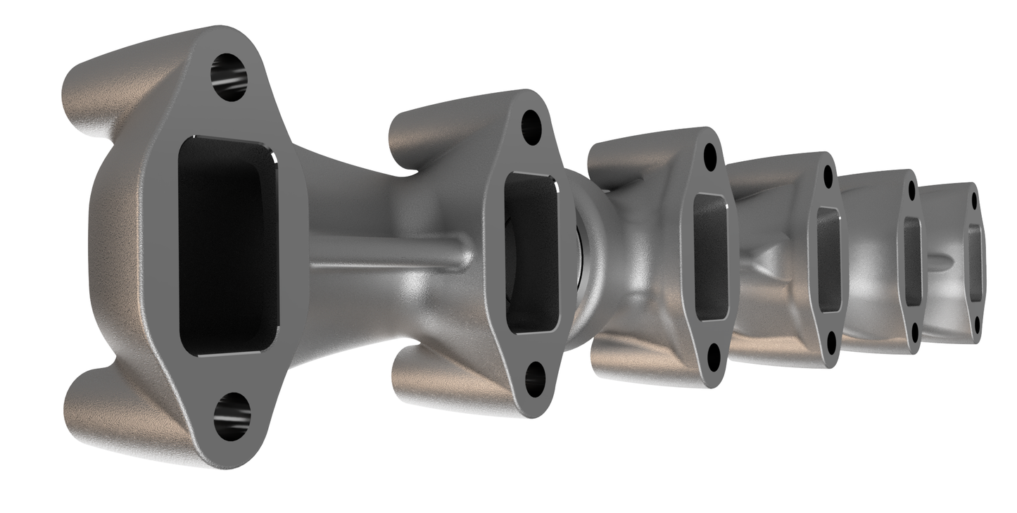 12 Valve T3 Twin Scroll Exhaust Manifold