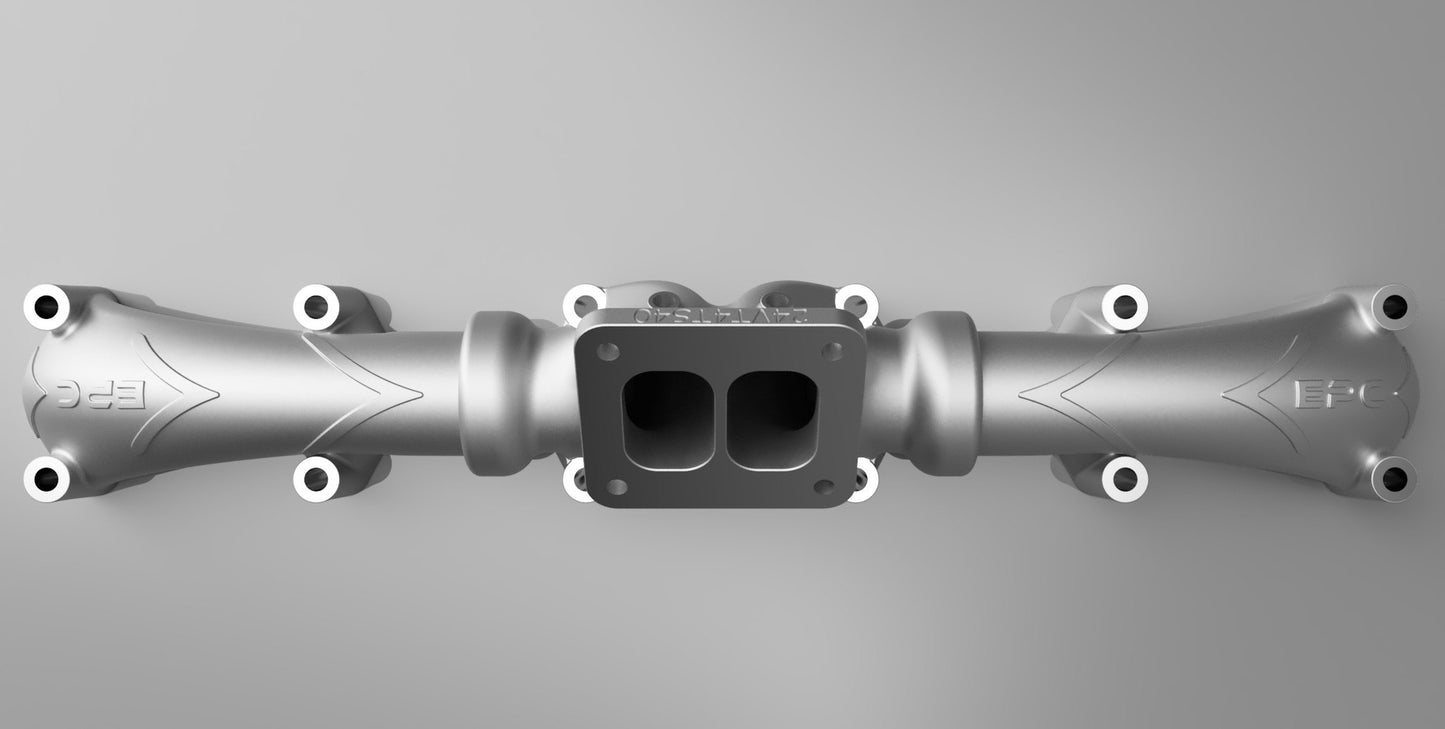 24-Valve T4 Twin Scroll Exhaust Manifold (24VT4TS40) – 5.9 / 6.7 Cummins COMING JULY 2026....